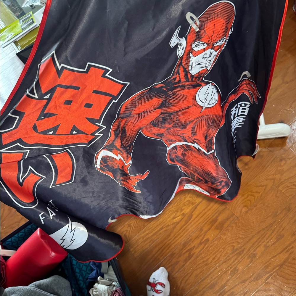 Red and Black Superhero Cape